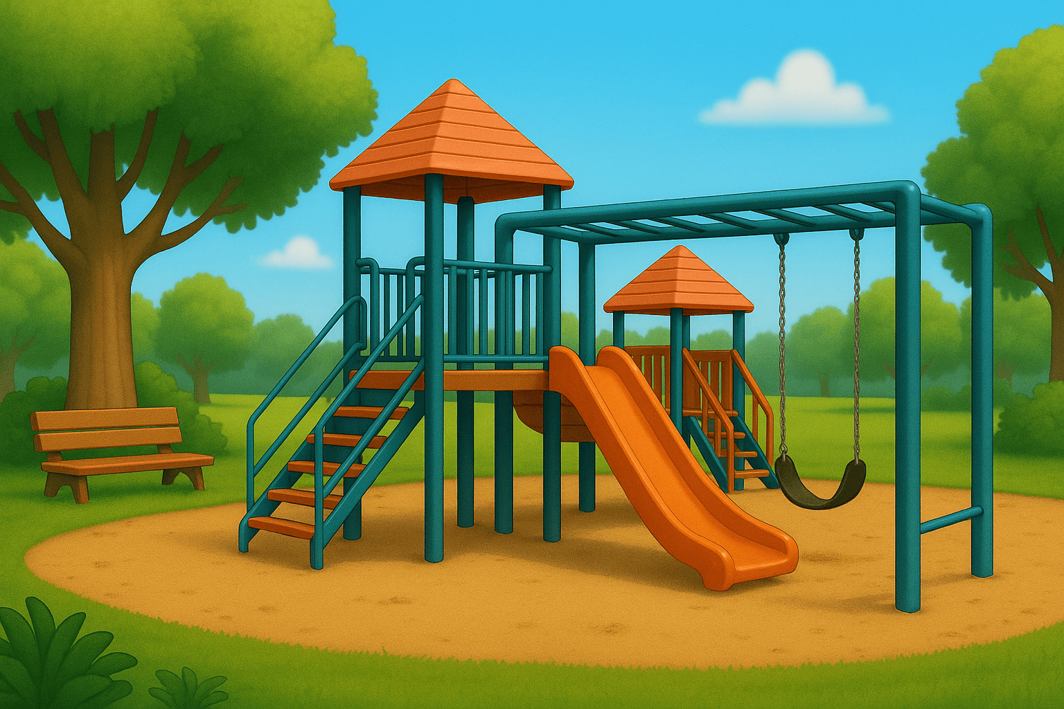 Park Playground Background